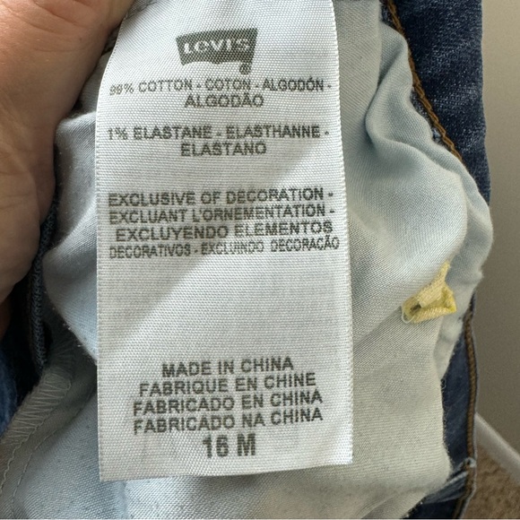 Levi’s Boot Cut 515 jeans high rise medium wash size 16M - Picture 7 of 11